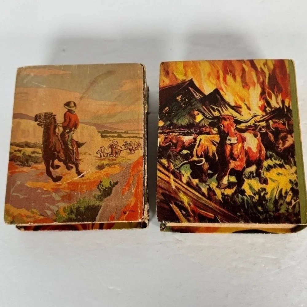Tim McCoy Big Little Book Lot Tomahawk Trail 1937 Sandy Gulch Stampede 1939